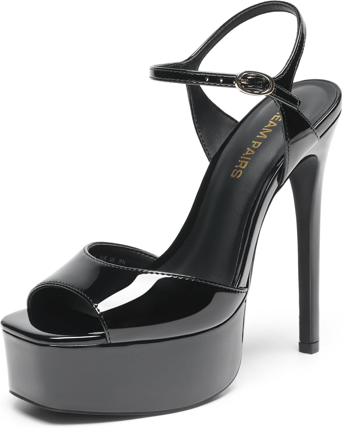 DREAM PAIRS Women’s High Platform Heels 5.75” Stilettos Open Square Toe Heeled Sandals Ankle Strap Sexy Comfort Dress Shoes Wedding Bridal Pumps 2026 Heels for Women