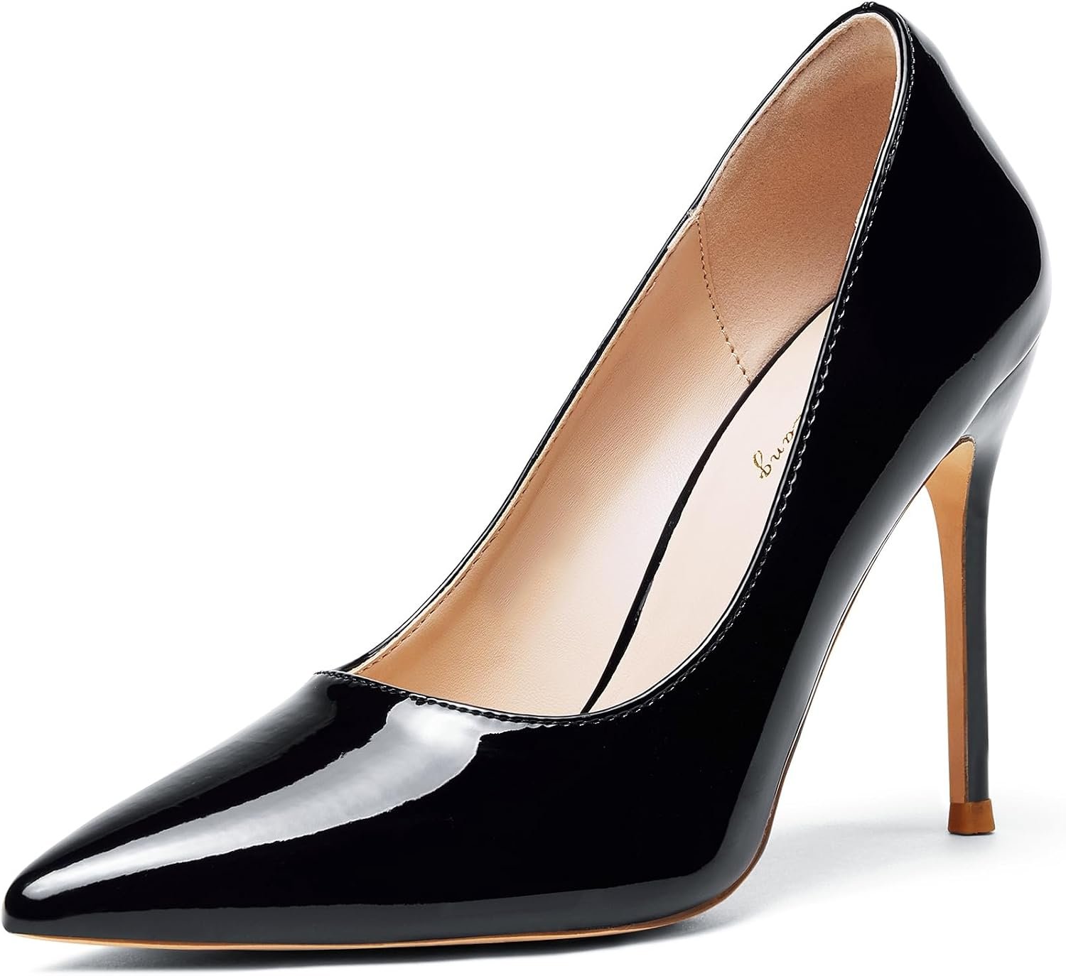 Elisabet Tang Women’s High Heels Pumps Closed Pointed Toe Stiletto 4inch Heels Classic Office Special Dressy Wedding Pump Shoes