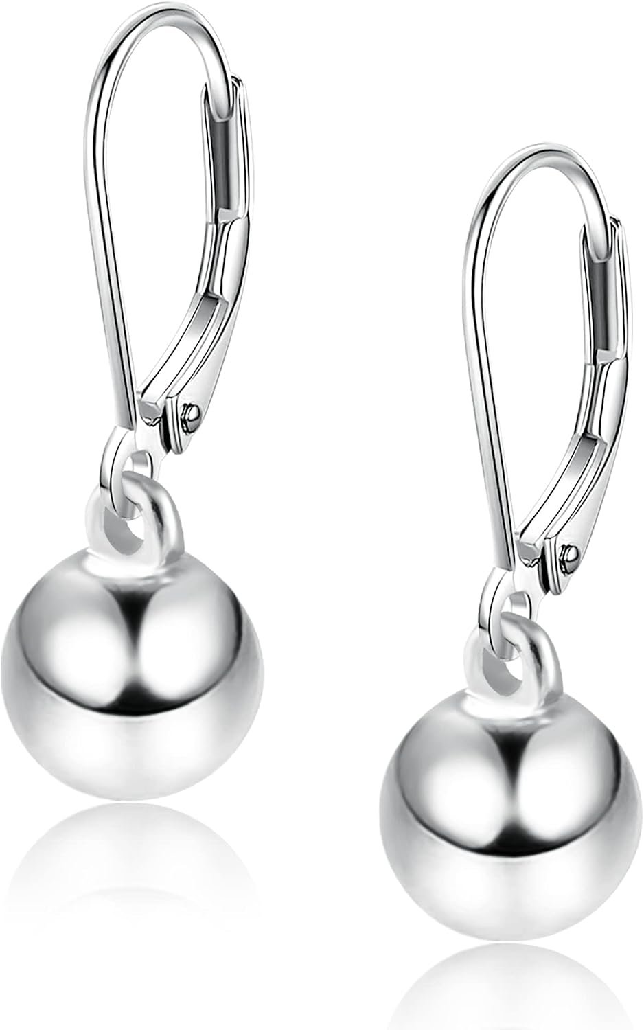 Drop Ball Earrings for Women Silver and Gold Plated Dangle Earrings Hypoallergenic Ball Earings for Women Jewelry Gifts