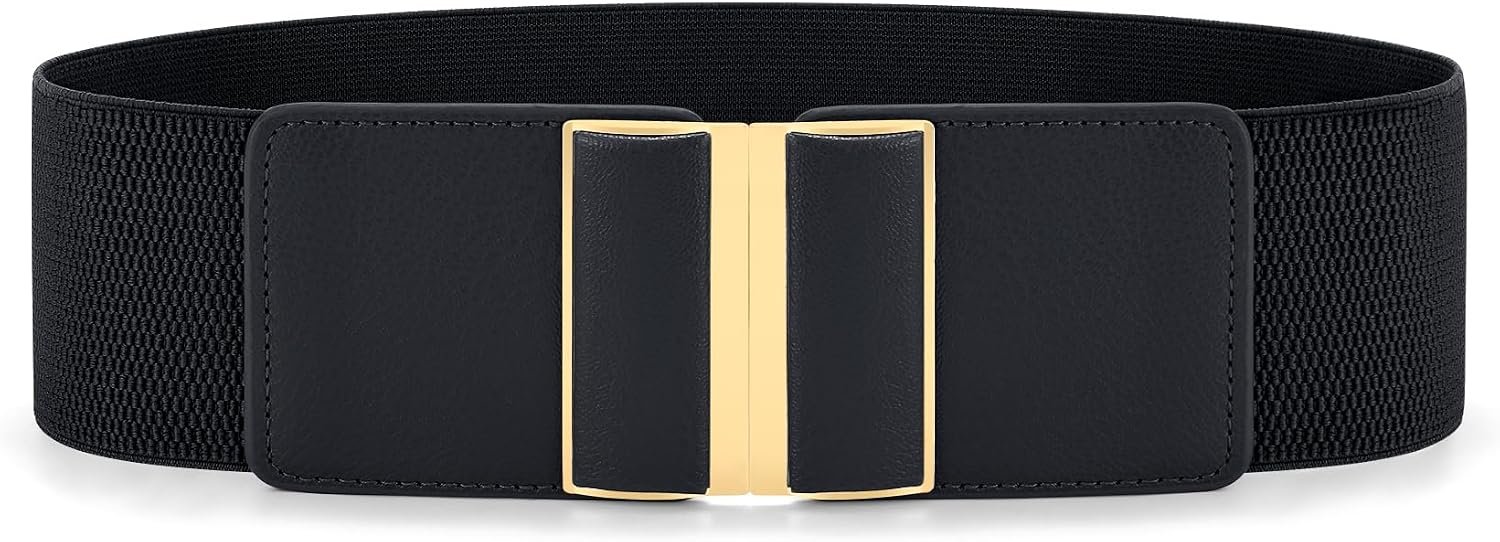 WHIPPY Women Wide Elastic Belt Stretchy Thick Belts for Women Dresses Ladies Fashion Waistband