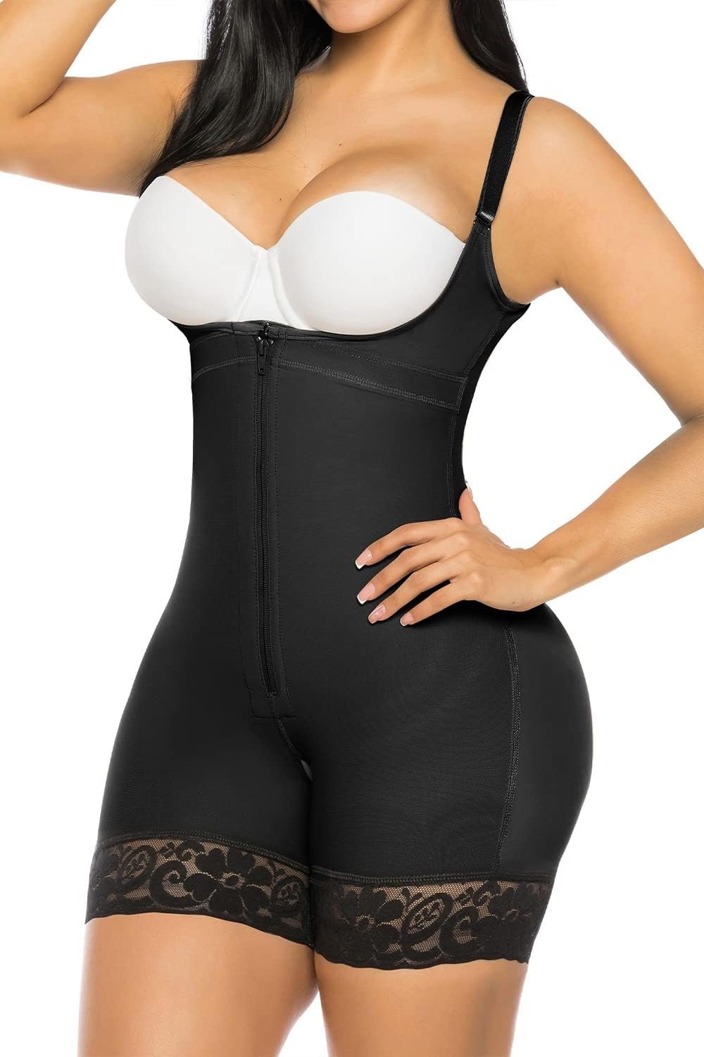 YIANNA Fajas Colombianas Shapewear for Women Postpartum Tummy Control Body Shaper Butt Lifter Bodysuit