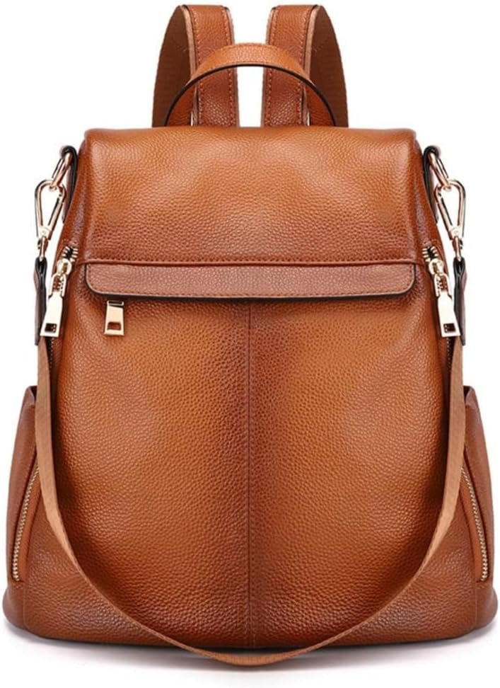 Kattee Women’s Anti-Theft Backpack Purse Genuine Leather Shoulder Bag Fashion Ladies Satchel Bags