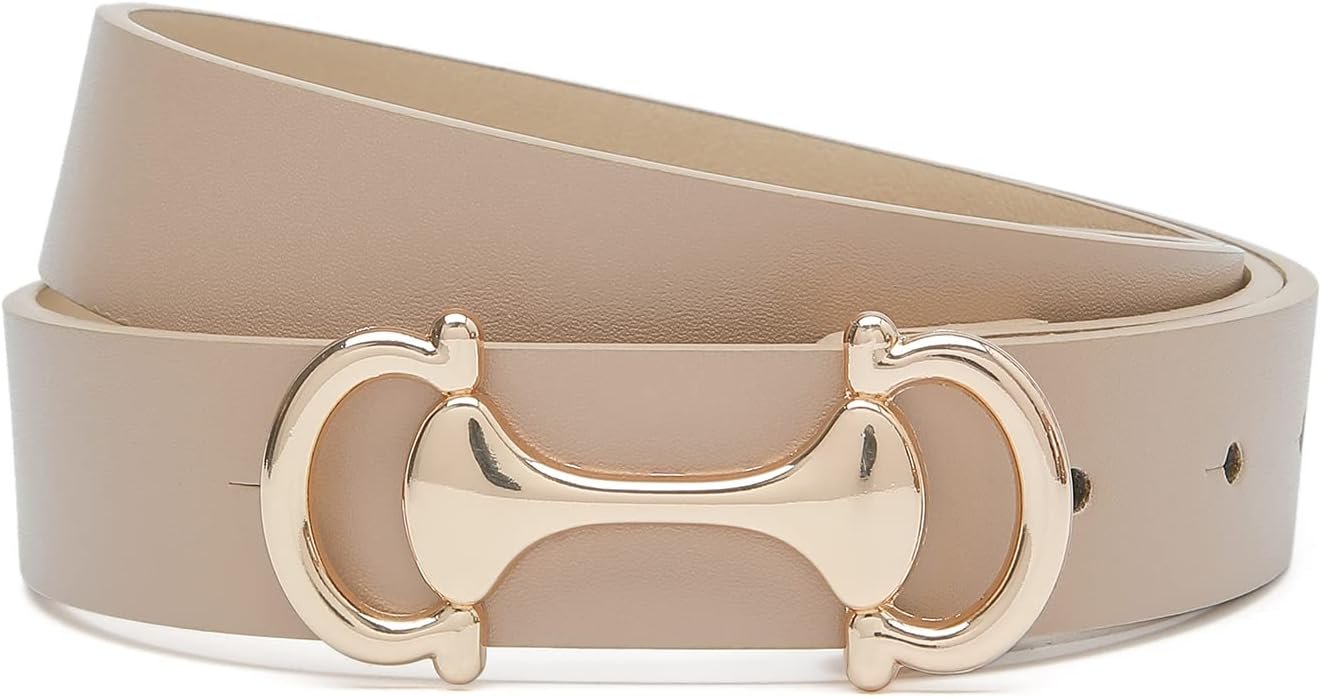 Women Belts for Jeans Dresses Skinny Waist Belt with Gold Buckle Thin Belts for Ladies