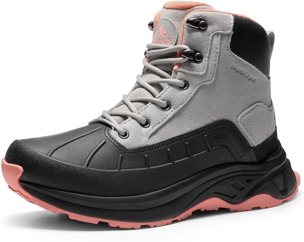 NORTIV 8 Women’s Waterproof Hiking Boots Outdoor Trekking Camping Trail Hiking Boots
