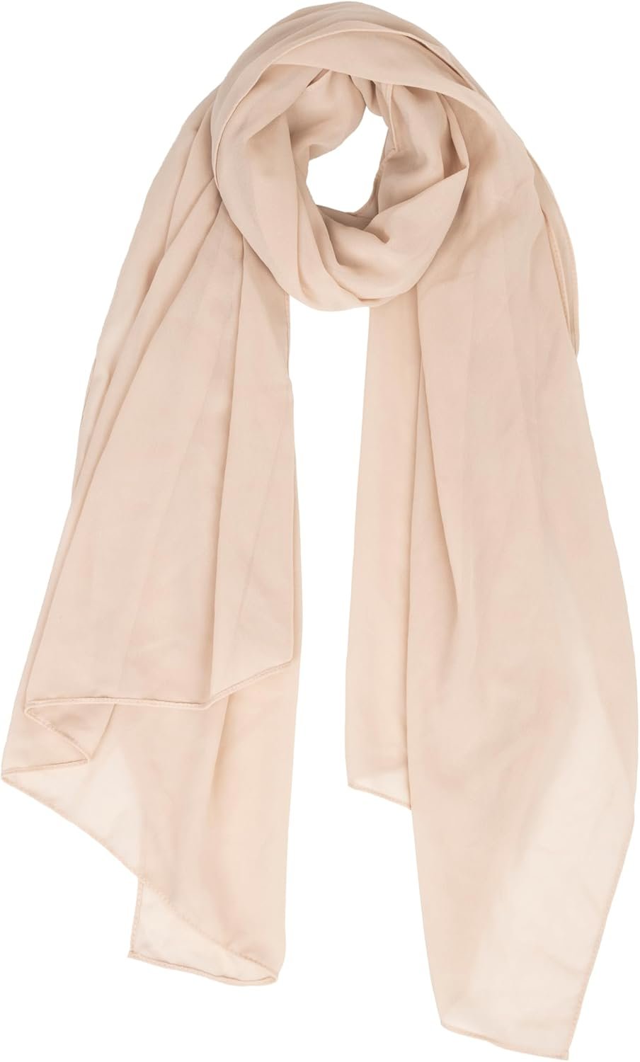 Women Lightweight Chiffon Scarf Breathable Solid Color Long Fashion Scarves Sun-proof Shawls Wrap