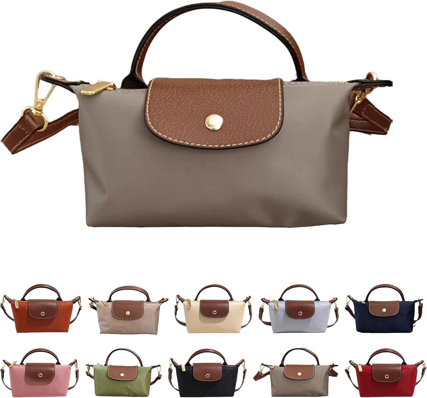 Mini Crossbody Bag for Women – Adjustable Strap Shoulder Purse, Small Spacious Tote with Zipper Pockets for Phone Wallet Keys