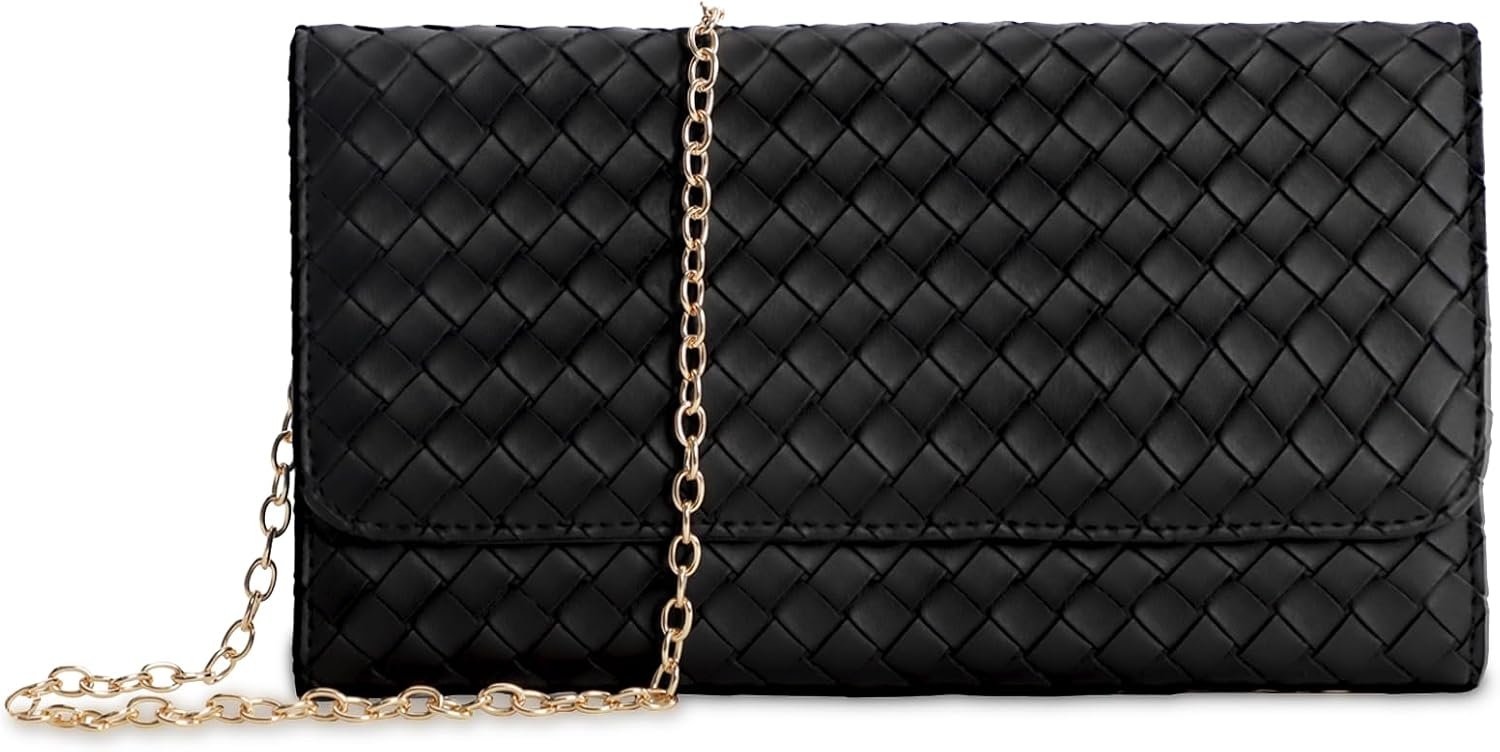 U+U Small Crossbody Bags for Women, Cell Phone Purse Mini Clutch Bag with Removable Chain, Card Slots – Lightweight Purse