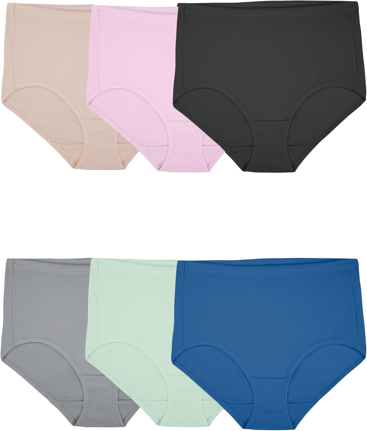 Fruit of the Loom womens Breathable Underwear, Moisture Wicking Keeps You Cool & Comfortable, Available in Plus Size