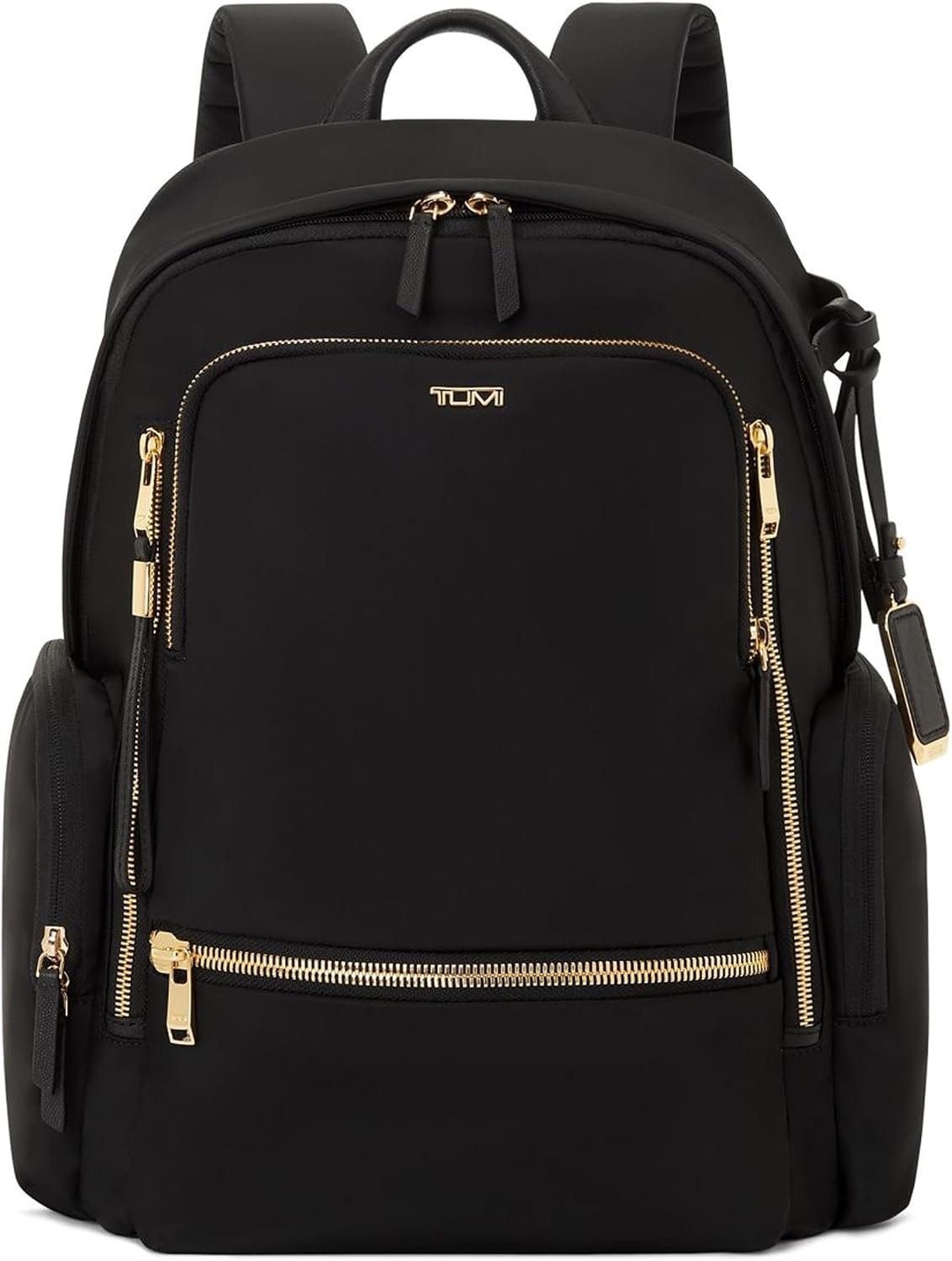 TUMI – Voyageur Celina Backpack – Women’s Work and Travel Bag – 16.0″ X 10.6″ X 6.5″ – Holds Up to 16″ Laptop – Black & Gold Hardware