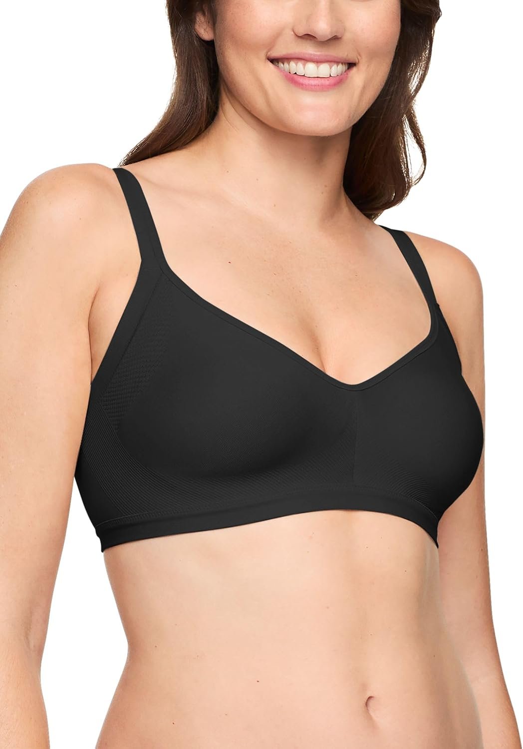 Warner’s Womens Blissful Benefits Women’s Underarm-Smoothing with Seamless Stretch Wireless Lightly Lined Comfort Bra