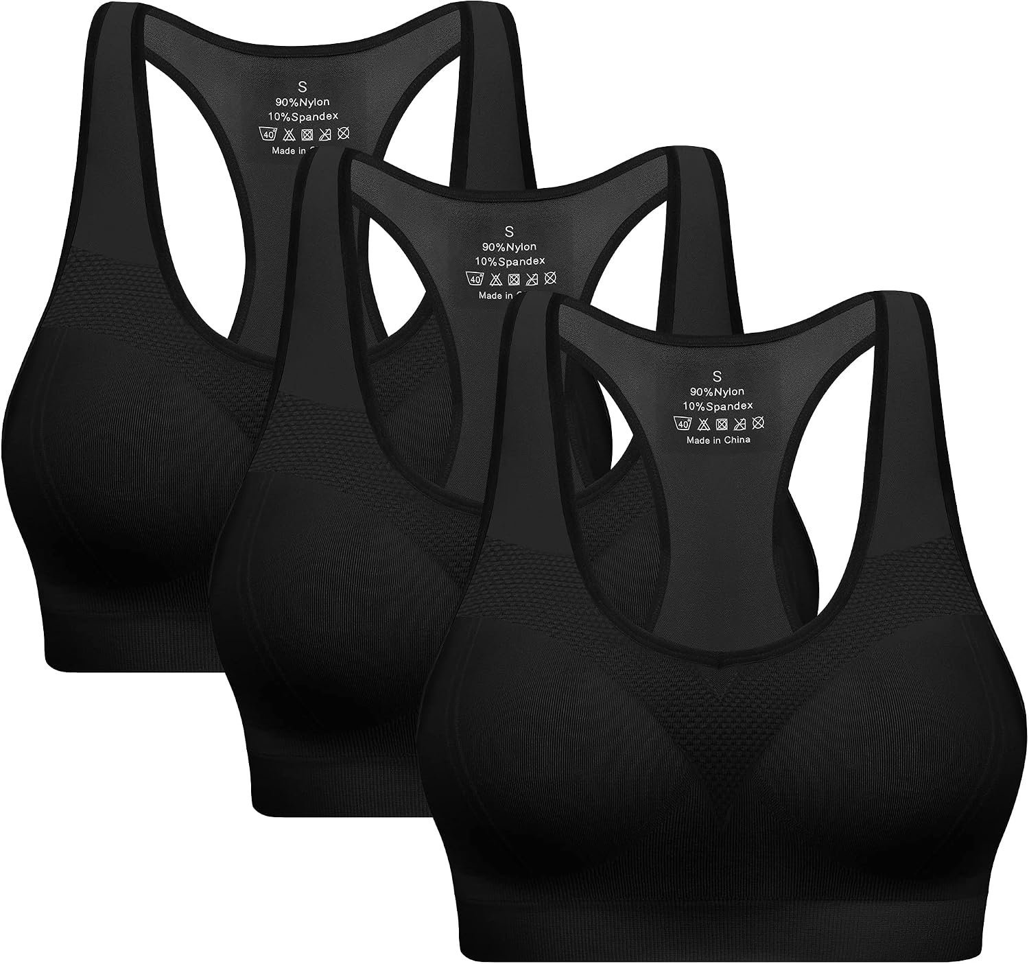 Racerback Sports Bras for Women with Pads – High Impact Athletic Tank Tops for Yoga and Workout Brassieres Bra