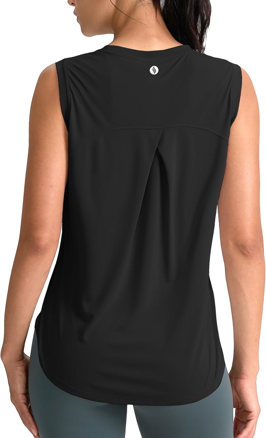 SANTINY Women’s Sleeveless Workout Tops Breathable Lightweight Active Tennis Yoga Shirts Athletic Running Tank Tops for Women