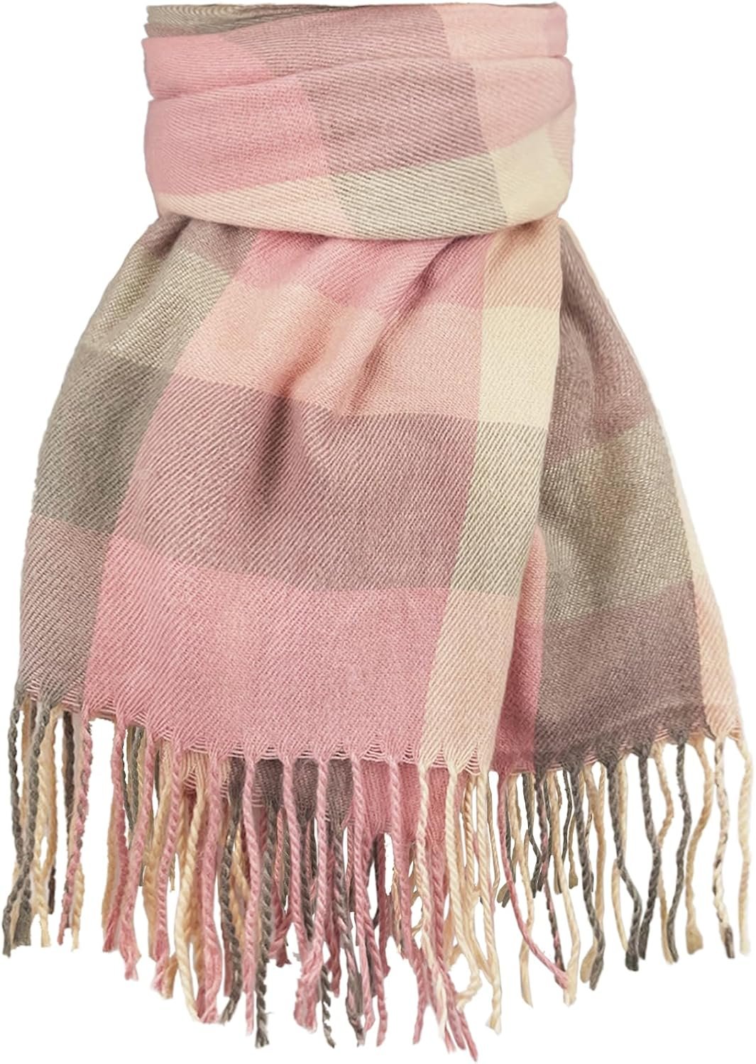 Winter Scarf for Women Warm Soft Plaid Scarves Fall Cashmere Feel Large Long Blanket Scarf Shawls and Wraps