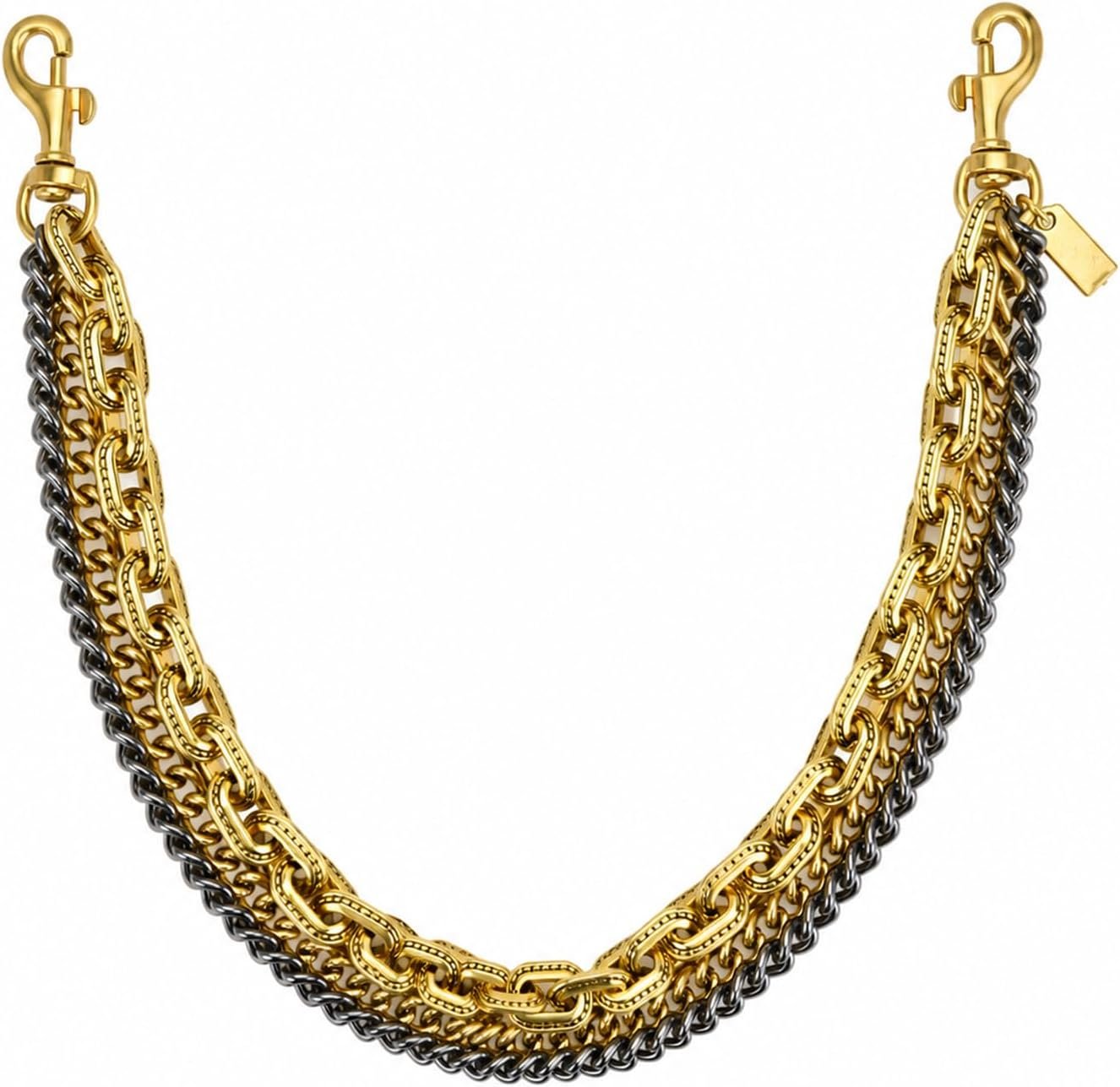 3 in 1 Layered Bag and Purse Charms Chain Strap for Handbags & Backpack,19.7” Top Handle Replacement Chain