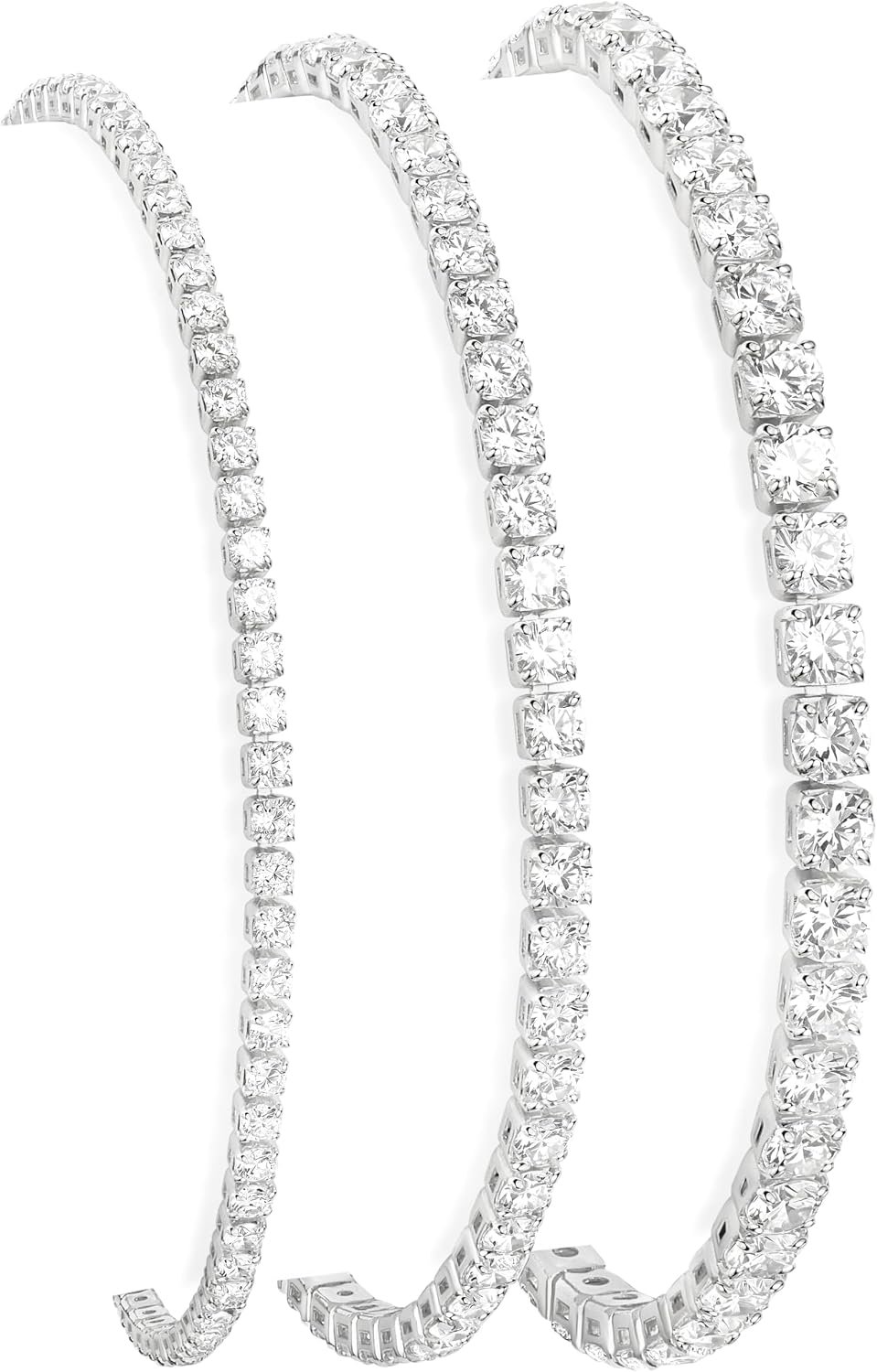 925 Sterling Silver Bracelets for Women Stack, Trendy Tennis Bangle Cuff Jewelry Set 14K Gold Plated, Adjustable Bracelet Set for Wrist Essentials, Women Fashion Watch Band Acecessories