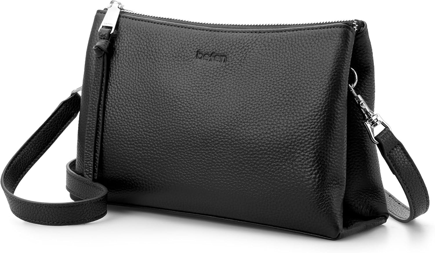 befen Genuine Leather Crossbody Bags for Women, Small RFID Leather Cross Body Purses Shoulder Handbags