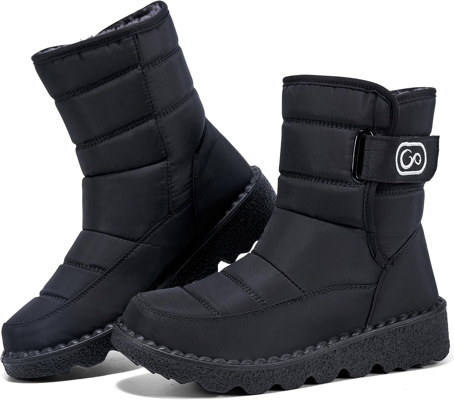 Ablanczoom Womens Winter Snow Boots With Warm Fur Lining Comfortable Booties Non Slip Waterproof Outdoor Shoes
