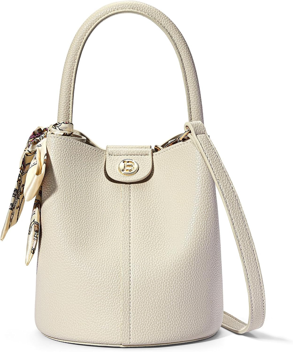 BOSTANTEN Small Crossbody Bags for Women Vegan Leather Mini Bucket Handbag Removable Shoulder Strap