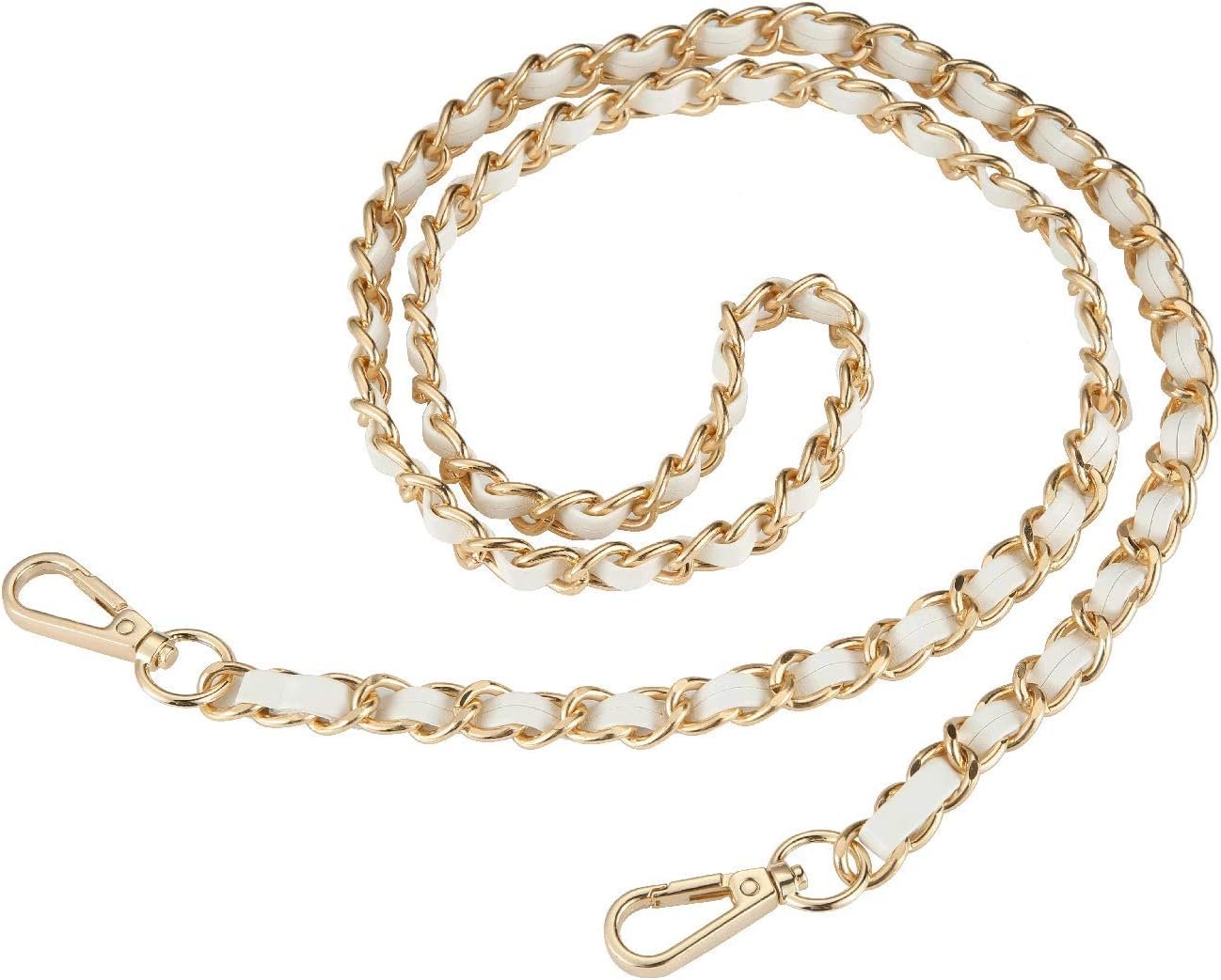 Purse Chain Strap Crossbody Bag Chains Strap Handbag Chain Replacement Leather Chain Straps 47.2″