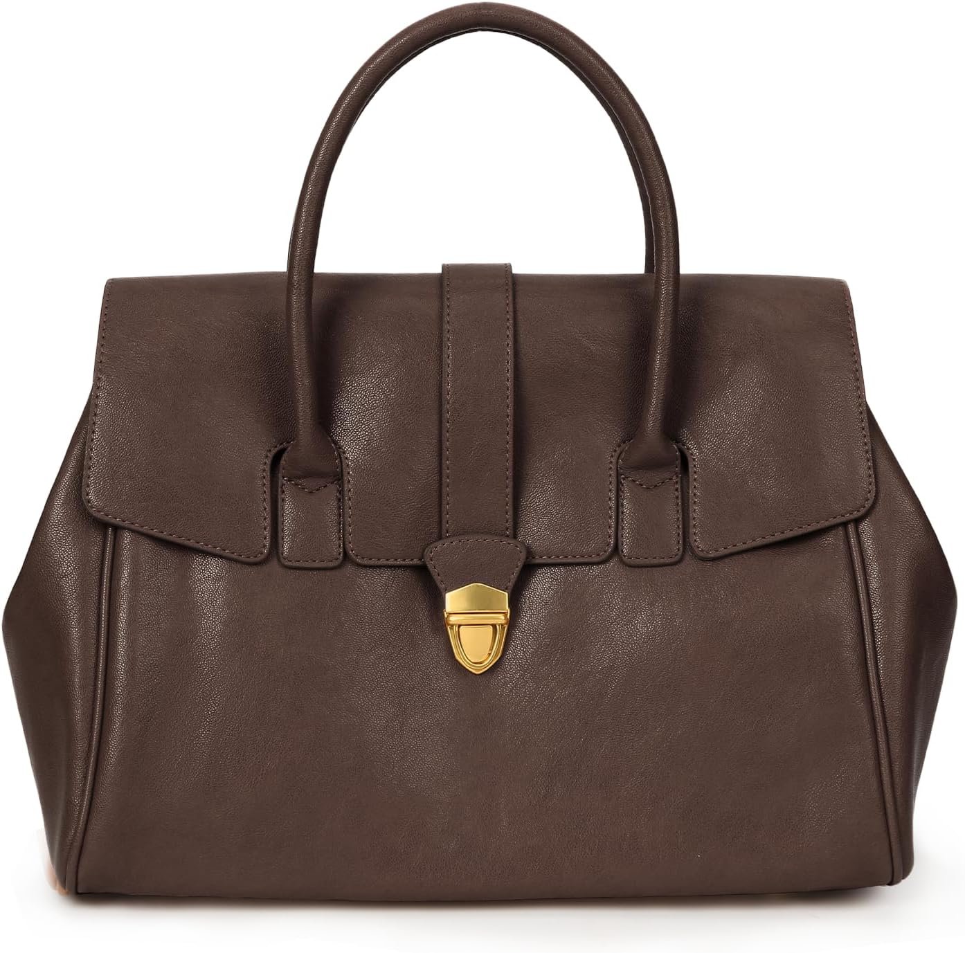 Leather Tote Bags for Women Large Work Hangbag Vintage Luxury Designer Handbag Top Handle Bag 2025