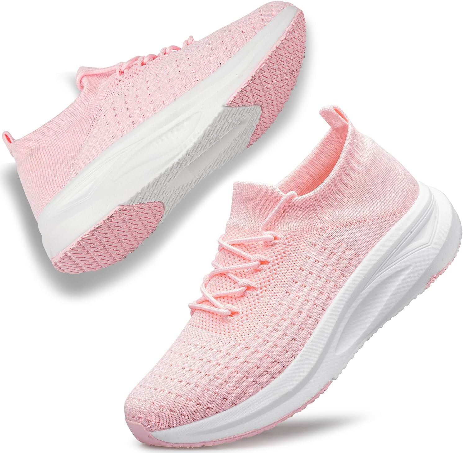 Womens Slip on Walking Shoes Comfort Sock Shoes Non Slip Mesh Casual Running Sneakers