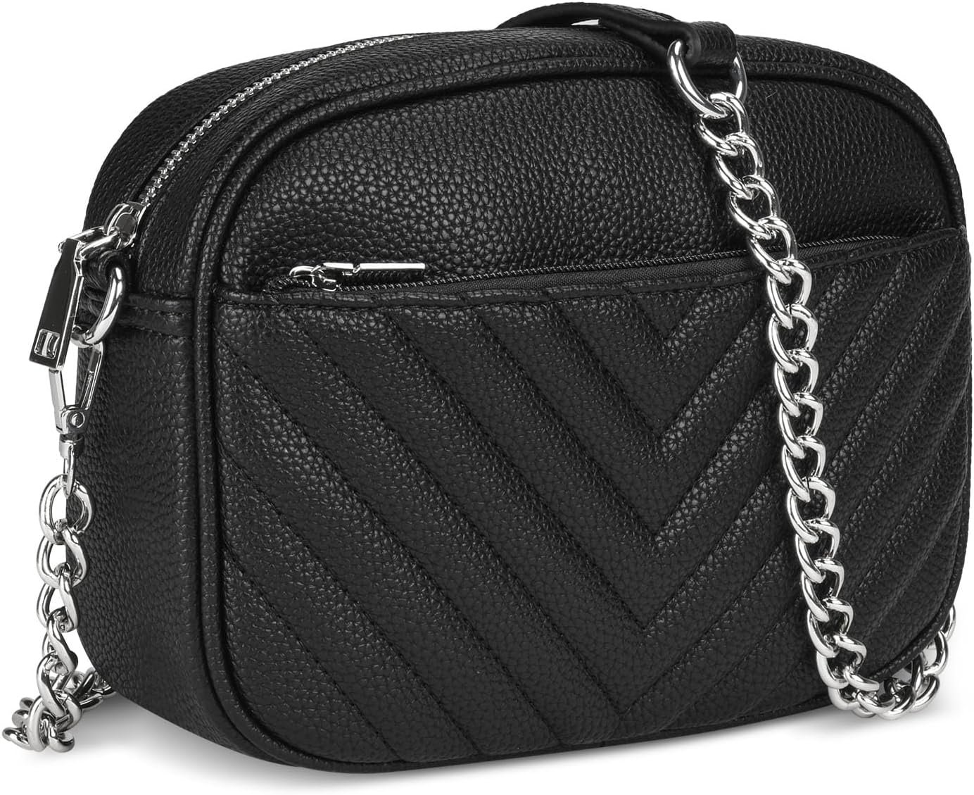 Rexmore Phone Crossbody Bag with Chain Strap, Lightweight Vegan Leather Shoulder Purse for women