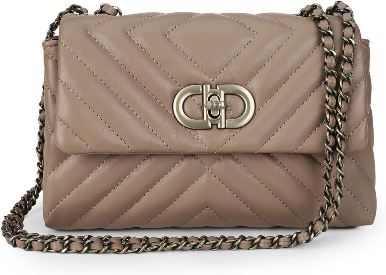 Designer Quilted Purse, Convertible Crossbody Shoulder Bags Women | Vegan Leather, 2.5L Capacity, Fits iPad mini/Kindle/Long wallet, Versatile for Casual/Dressy Outfit/Office/Everyday Use