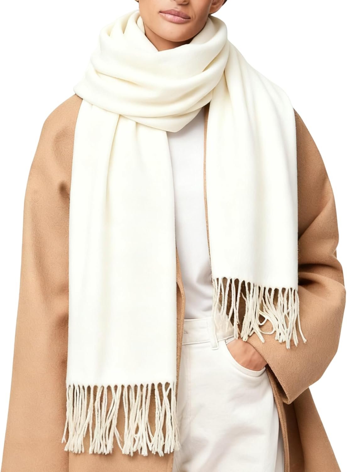 XuoAz Women’s Warm Winter Scarf Soft Long Shawl Wraps Large Thick Blanket Scarves for Cold Weather