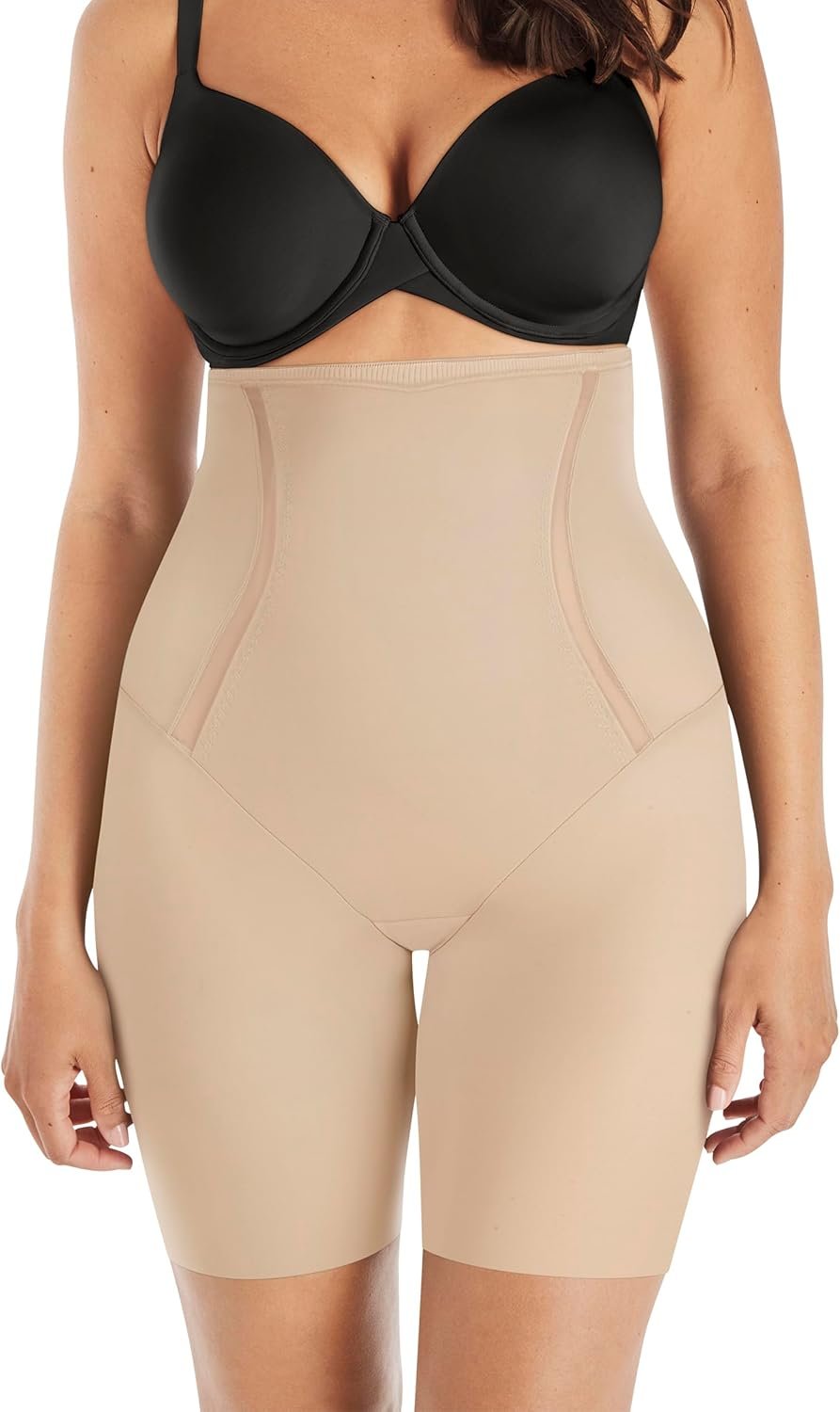 Maidenform Women’s Shapewear High-waist Thigh Slimmer, Tummy Control Thigh Slimmer, Firm Control Shapewear for Women