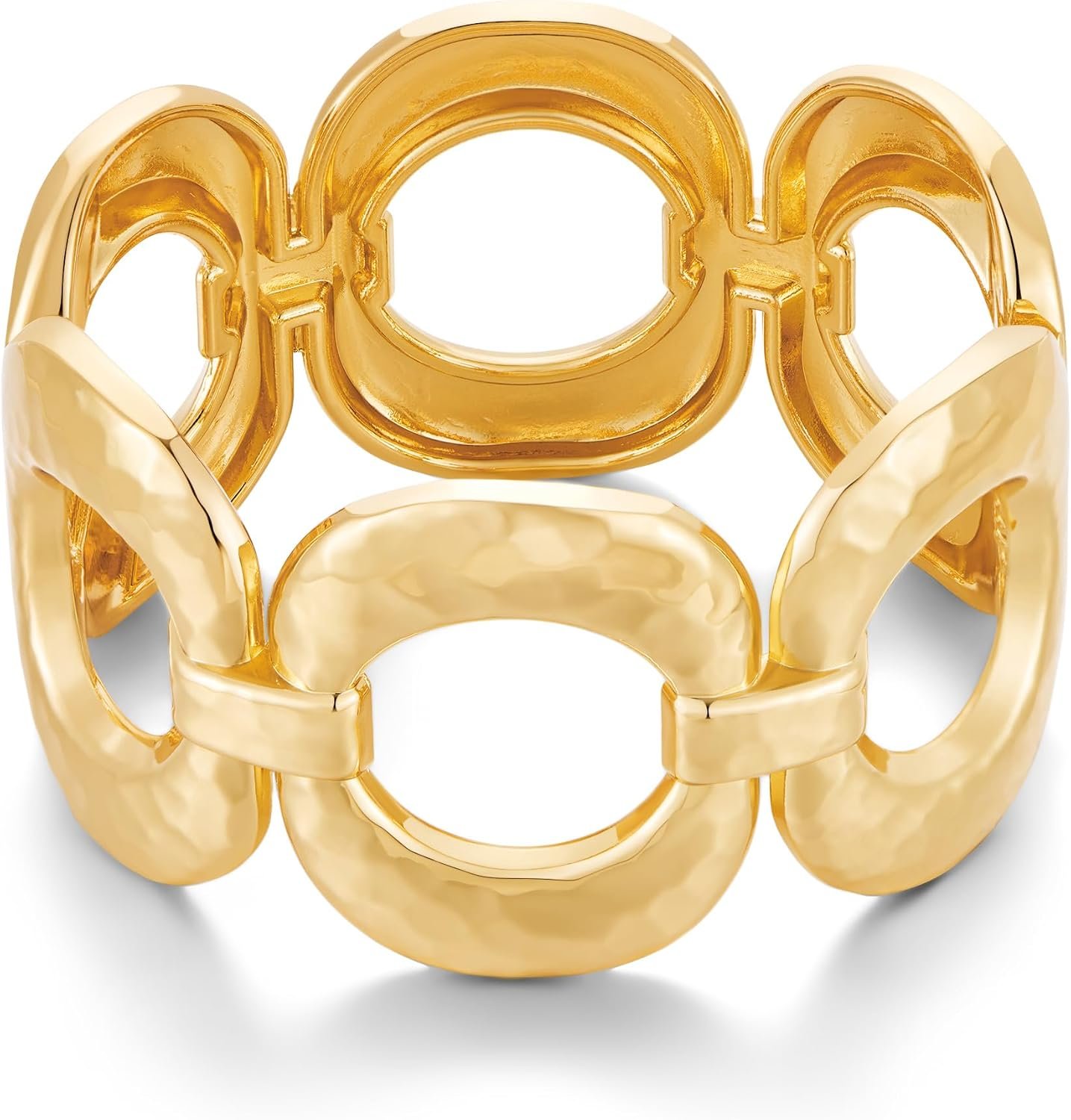 Chunky Gold Bangles Bracelet for Women Trendy Statement Bracelet Dainty Charm Gold Jewelry
