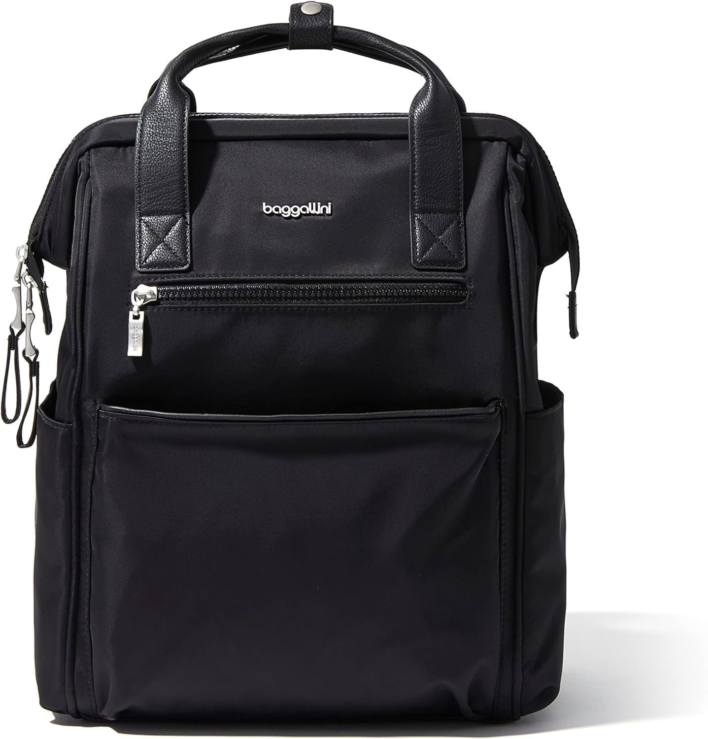 Baggallini Soho Backpack – Travel Laptop Backpack for Women – Lightweight Water-Resistant Luggage Bag, Black