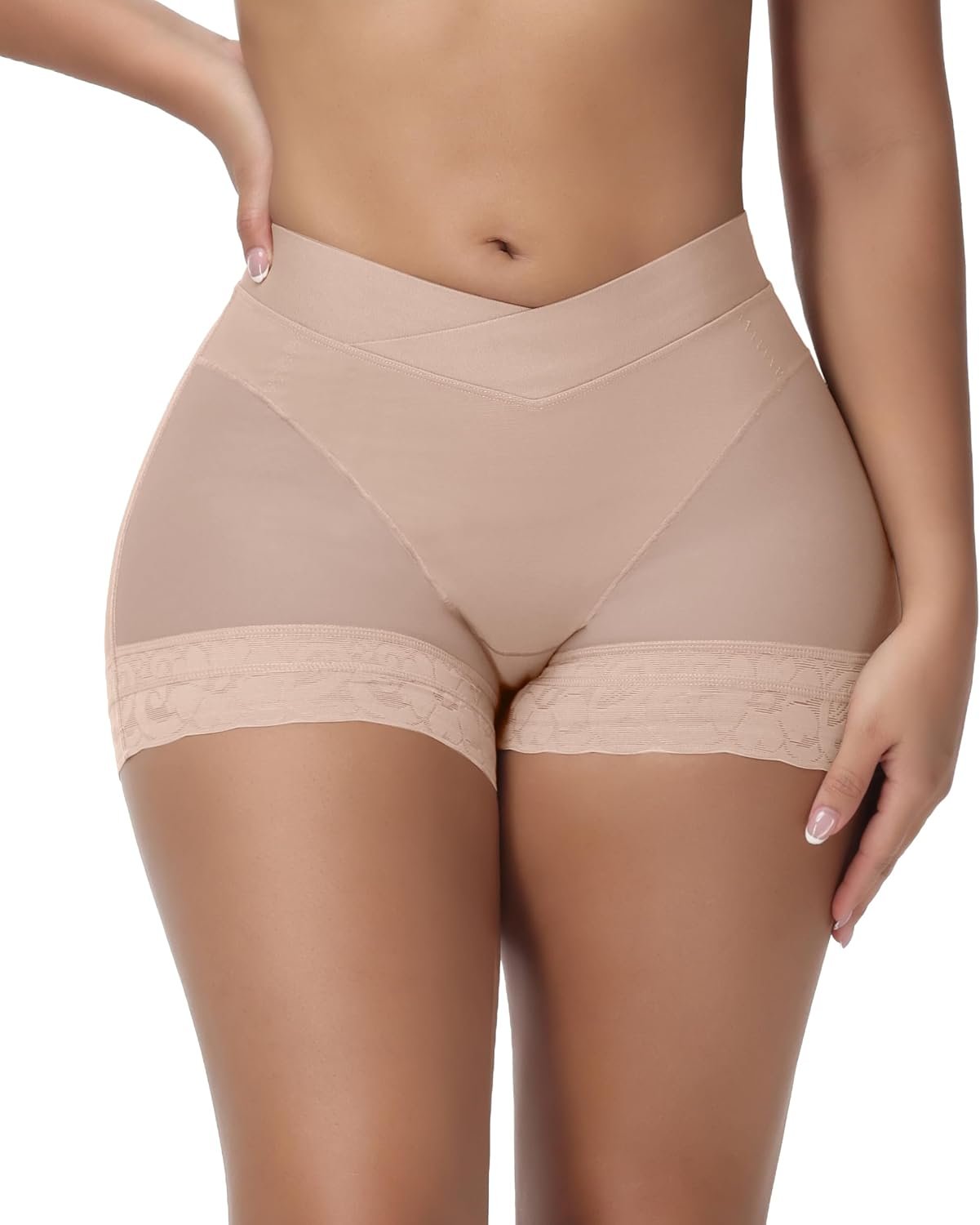 SHAPSHE Butt Lifting Panties Tummy Control Shapewear Shorts V Crossover Body Shaper Shorts Fajas Colombianas Moldeadoras