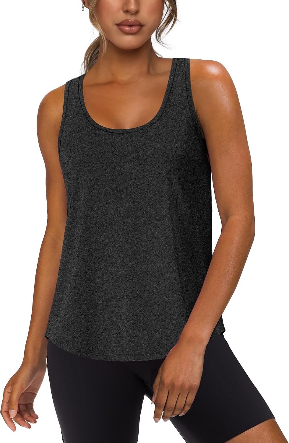 WIHOLL Women’s Workout Tank Tops Sleeveless Athletic Racerback for Gym Yoga Running – Summer Fitness Tops Scoop Neck (S-XXL)
