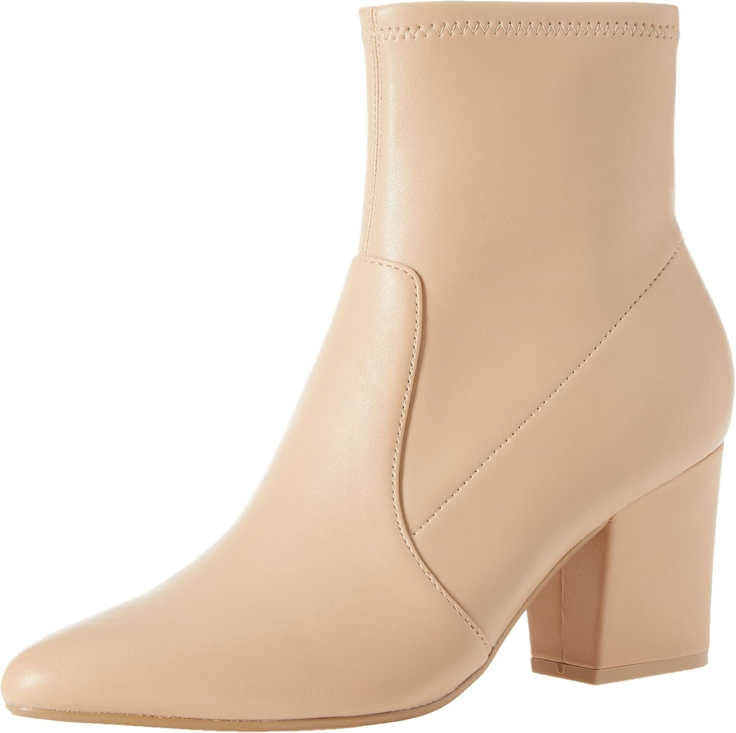 Amazon Essentials Women’s Fitted Stretch Ankle Heel Boots with Pointed Toe
