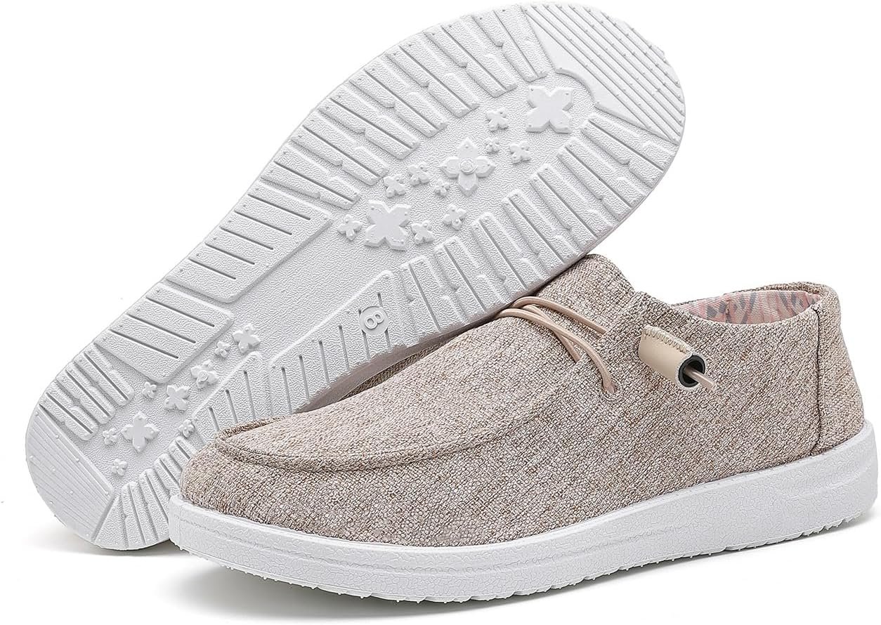 betyswear Womens Loafers Women Shoes Casual Slip-On Canvas Shoes Breathable Lightweight Boat Shoes for Women