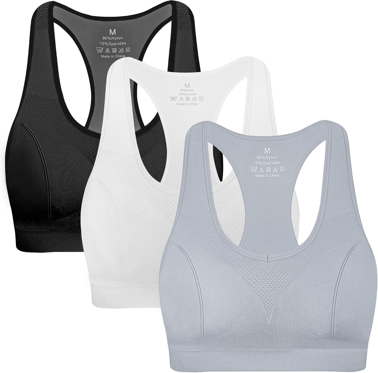 MIRITY Women Racerback Sports Bras – High Impact Workout Gym Activewear Bra