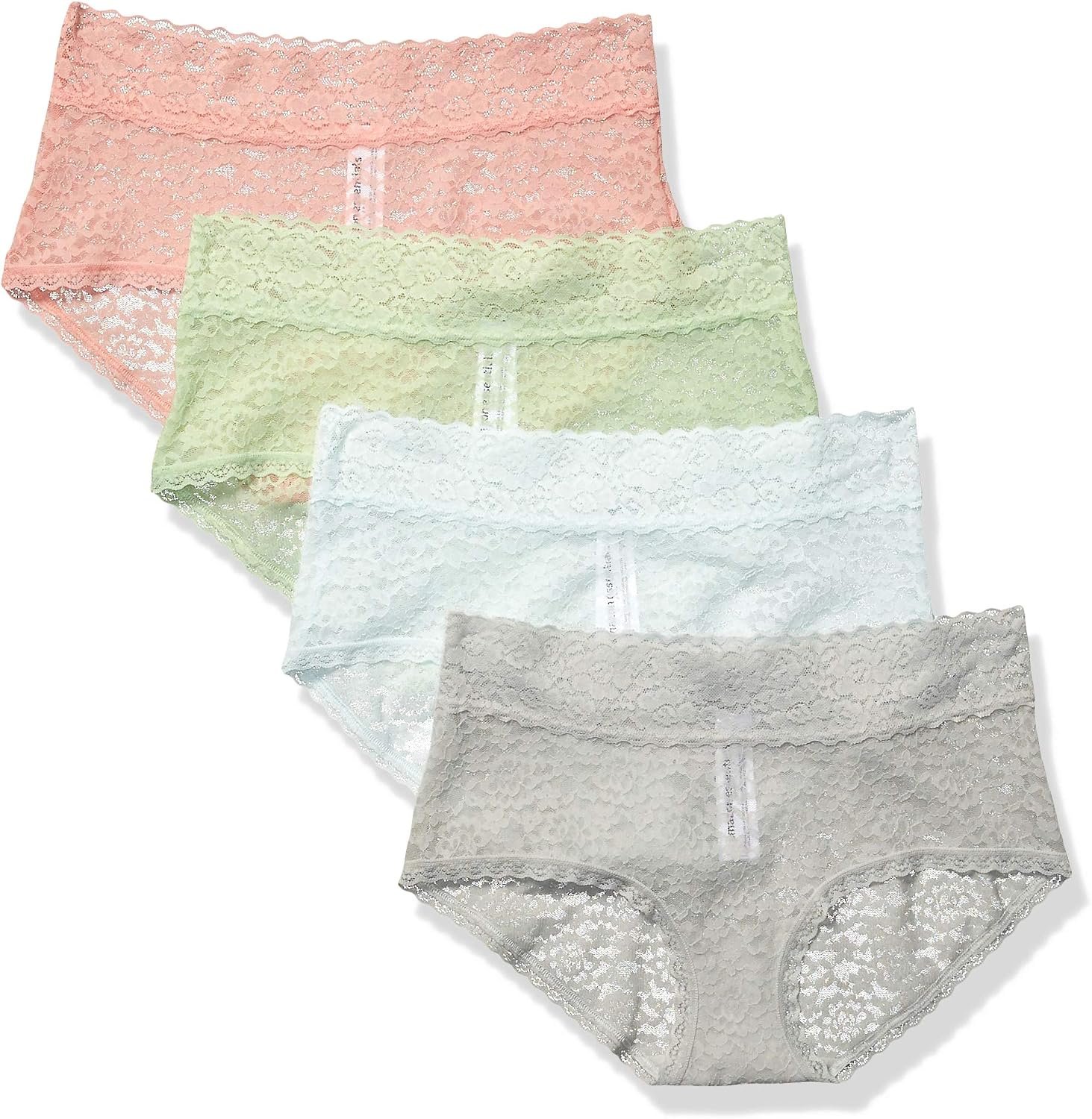 Amazon Essentials womens Comfortable Lace Stretch Hipster Underwear