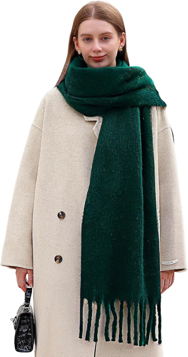 Wander Agio Winter Warm Scarf Long Pashmina Extra Large Shawls and Wraps for Women Large Blanket Scarves Solid