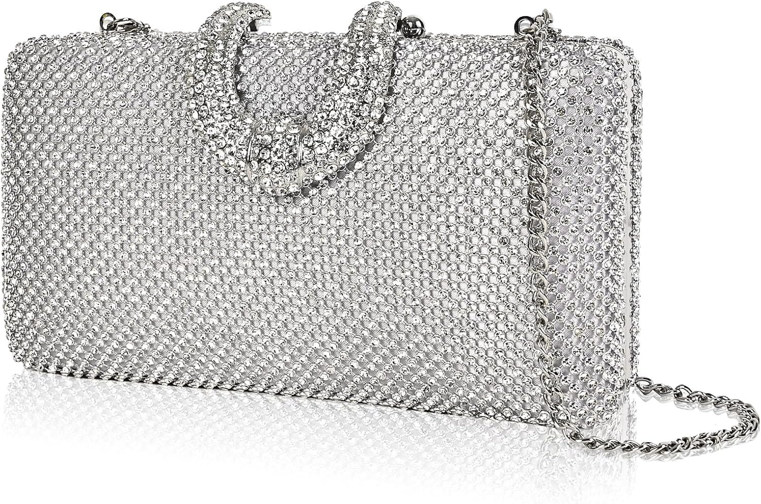 Sparkly Rhinestone Crystal Clutch for Wedding Party Dressy Handbag Formal Party Evening Bag For Women
