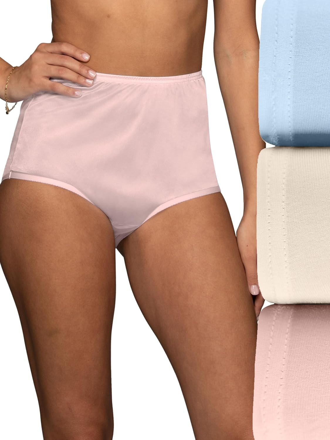 Vanity Fair Women’s High Waisted Underwear, Full Coverage Ladies Panties, Perfectly Yours Briefs