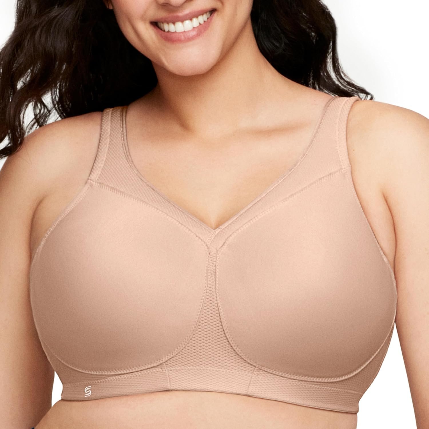 Glamorise Full Figure Plus Size MagicLift Seamless Sports Bra Wirefree #1006