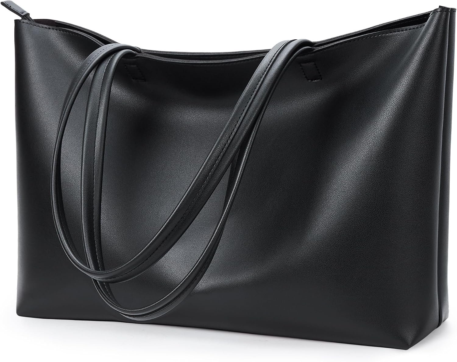 KALIDI Tote Bag Zipper Shoulder Bag Faux Leather Purses Satchel for Women Casual Handbag Work Dating College