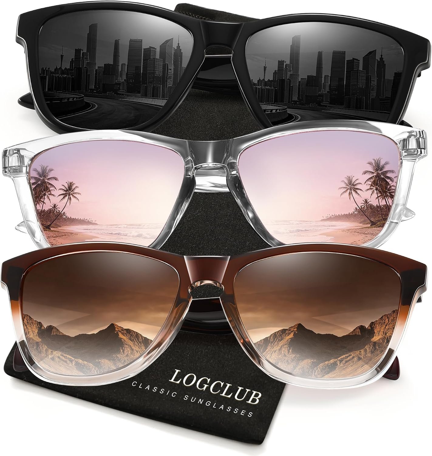 Polarized Sunglasses Womens Men – Classic Retro UV Protection Driving Sun Glasses