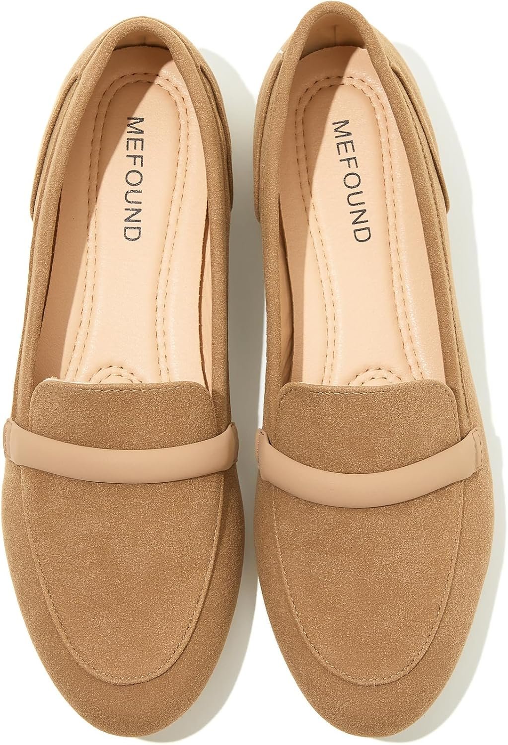 Women’s Slip on Flats Shoes Runs Small Faux Suede Ballet Flats Fashion Business Casual Comfortable Flats Dressy Loafers for Women