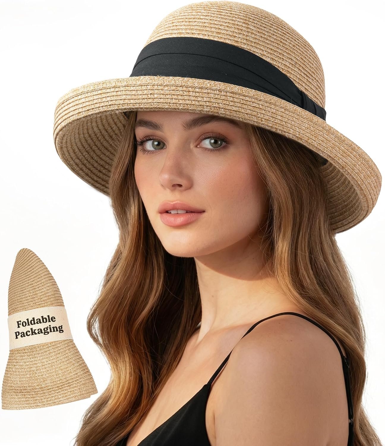 FURTALK Sun Hats for Women UPF 50+ Packable Bucket Hats for Travel & Daily Sophisticated Vintage Style, Adjustable Size