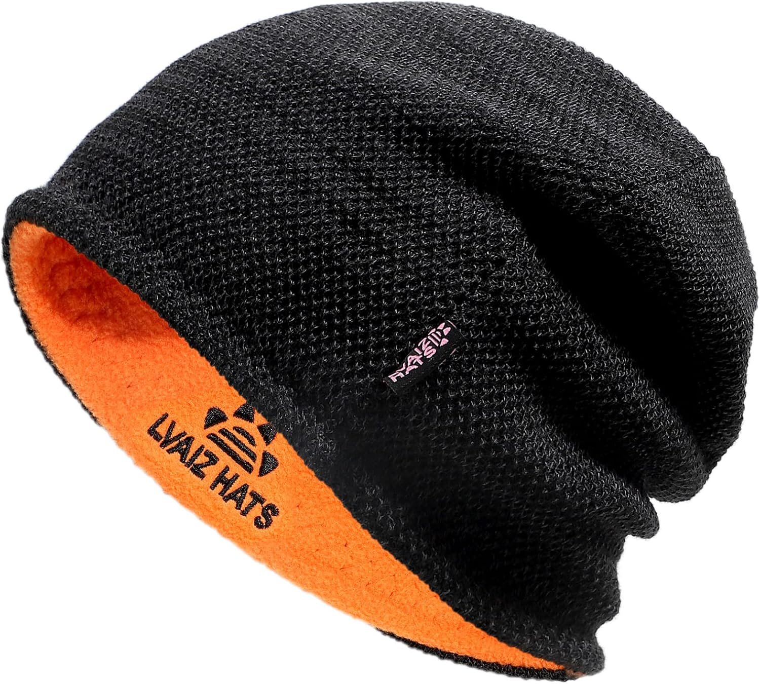 Lvaiz Mens Winter Beanie Hat Warm Fleece Lined Skull Cap for Men Reversible Women Windproof Watch Hat Knit Warm Unisex Beanie