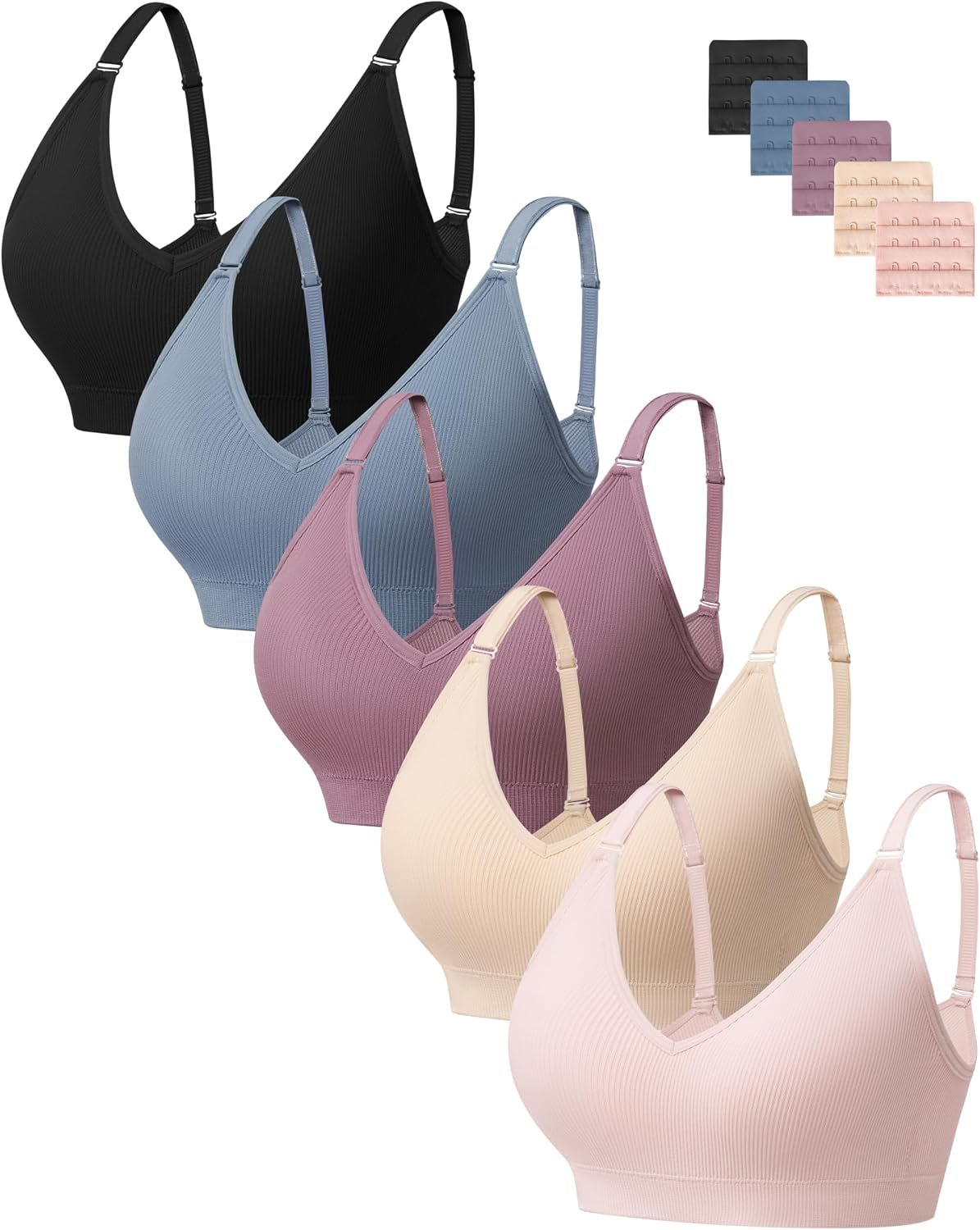 HBselect Wireless Bras for Women No Underwire, Women Comfortable Bras Seamless Padded Bras Everyday Sports Tshirt Bra