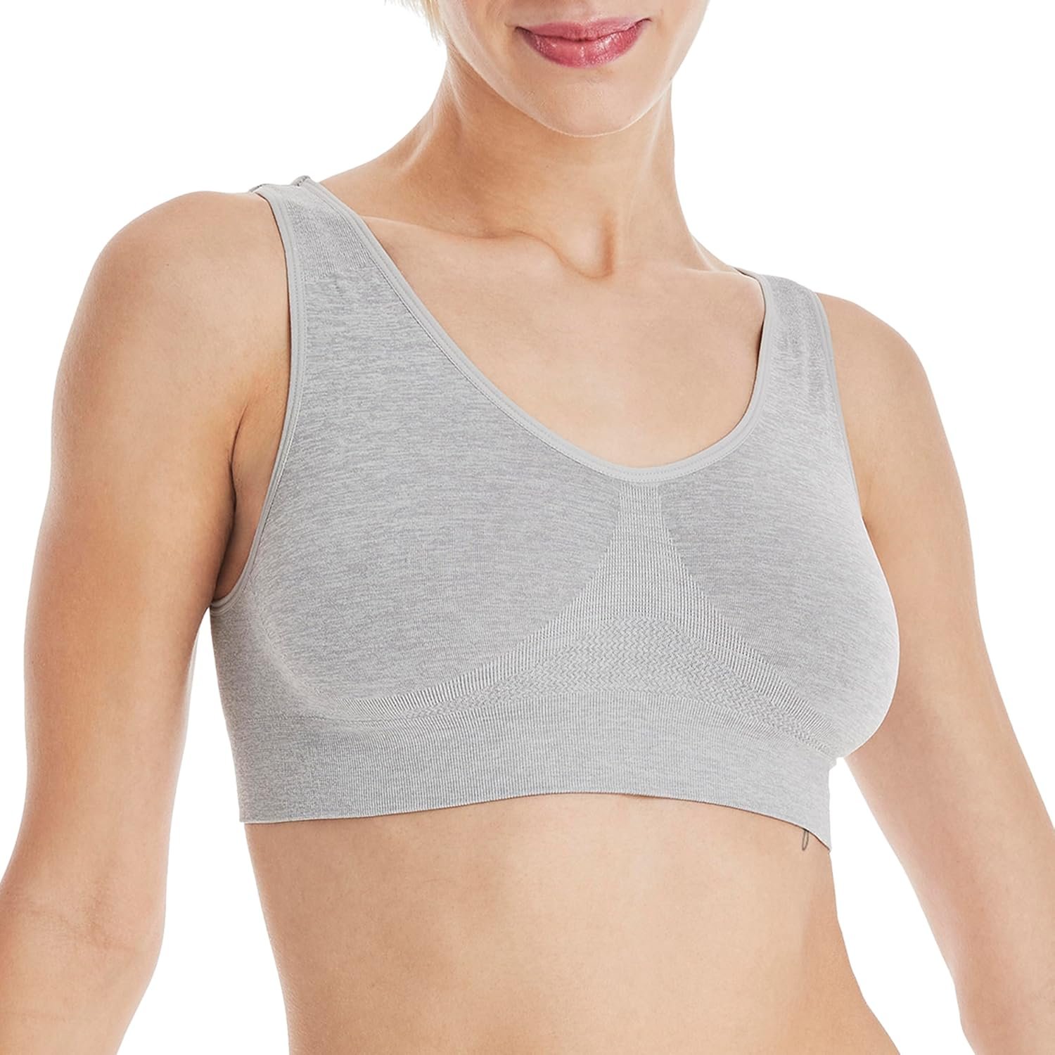 Hanes Women’s Cozy Wireless Bra, Full-Coverage Pullover Bra, Seamless T-Shirt Bra