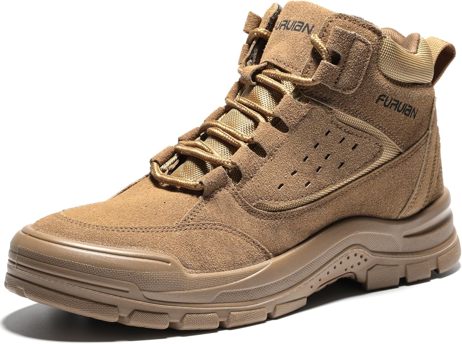 Furuian Steel Toe Boots for Men Women Lightweight Work Boots Pioneer Series | ASTM Certificated Safety Shoes, Width Option, Non Slip Rubber Sole, Comfortable Work Shoes for Construction, Warehouse, Yard