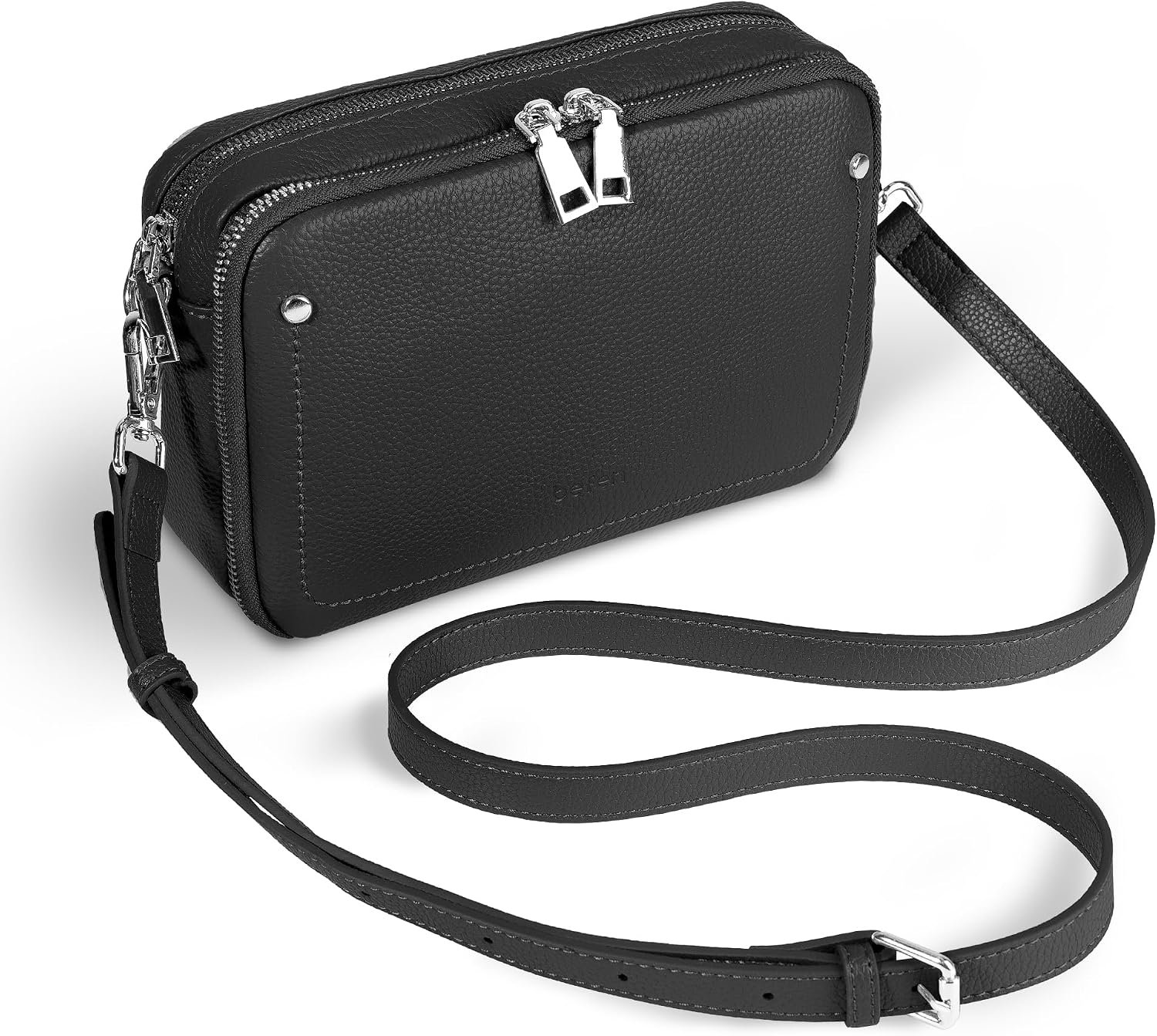 befen Genuine Leather Crossbody Bags for Women, Purses with Built in RFID Wallet Woman Camera Shoulder Bag Handbags | Genuine Leather